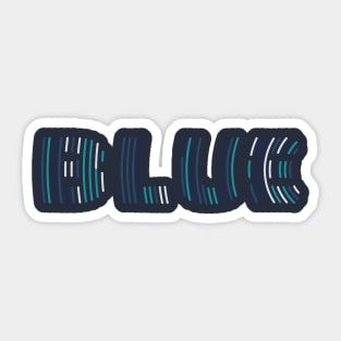 blue shades cercular Sticker